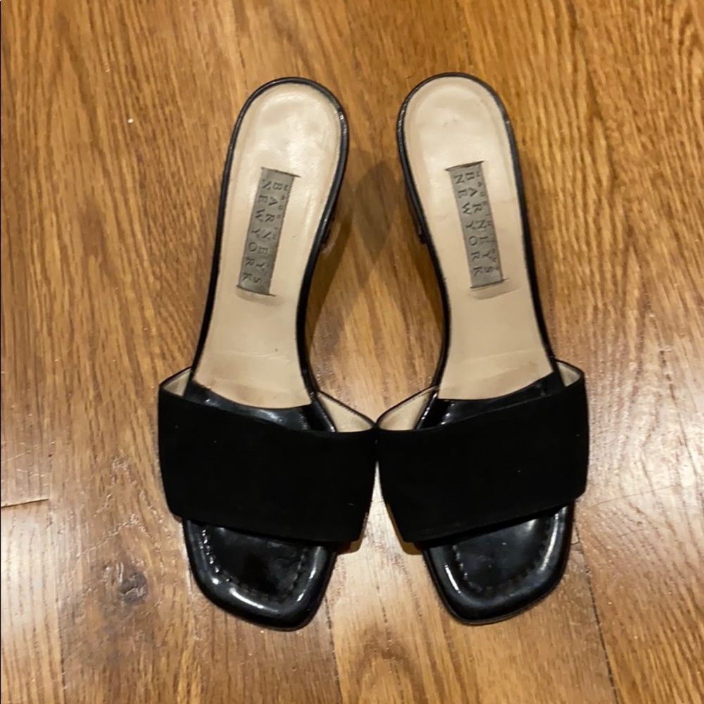 Barneys new york sandal block heels